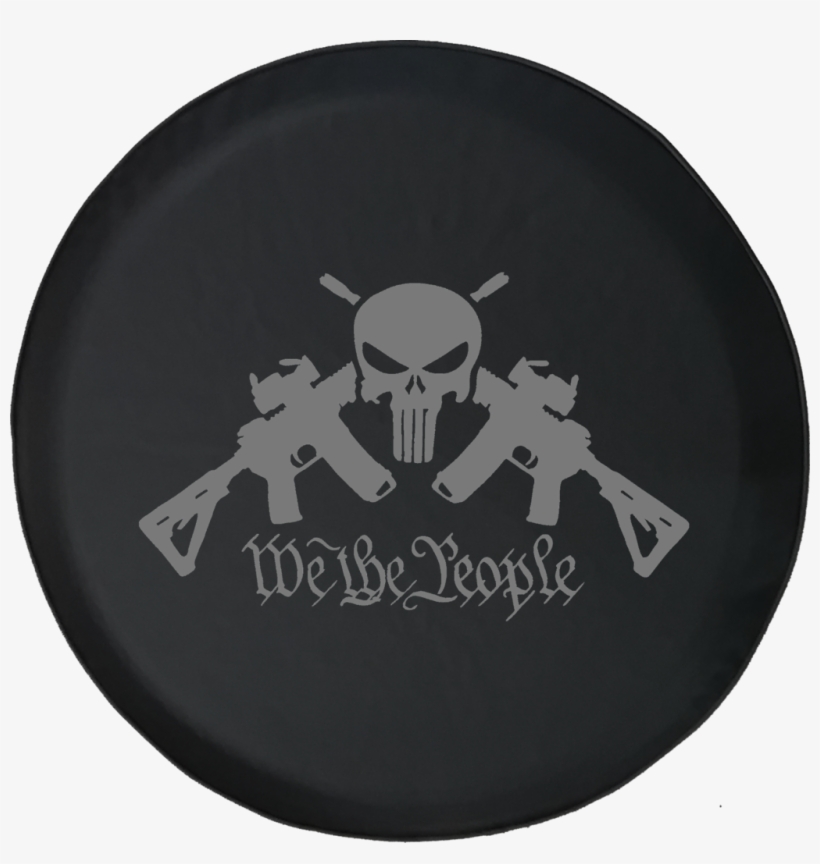 We The People Ar15 Punisher Skull Tactical Gun Rights - Punisher Spare Tire Cover, transparent png