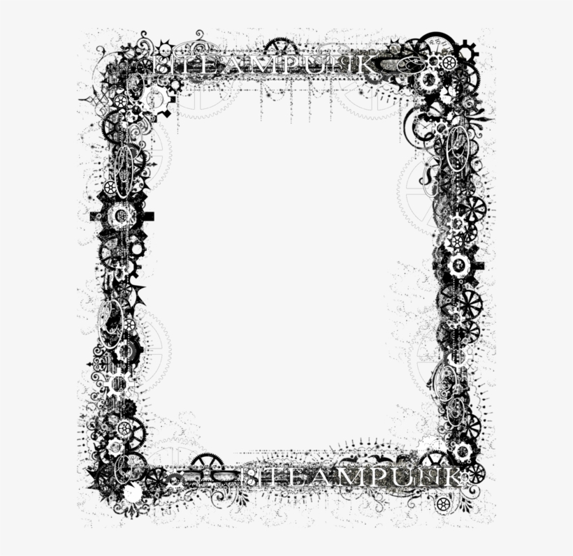 Moldura Em Png - Steampunk Borders Png, transparent png