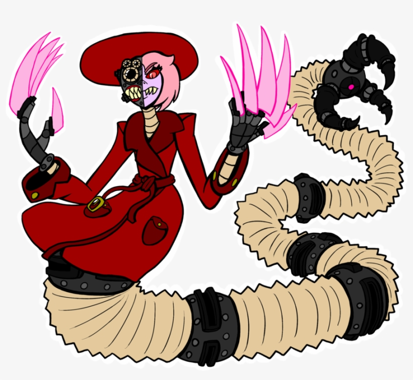 Big Scary Cyborg Mafia Snake Lady By - Comics, transparent png