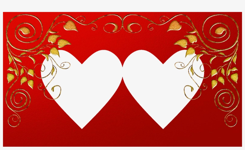 Moldura Romântica Png - Heart, transparent png