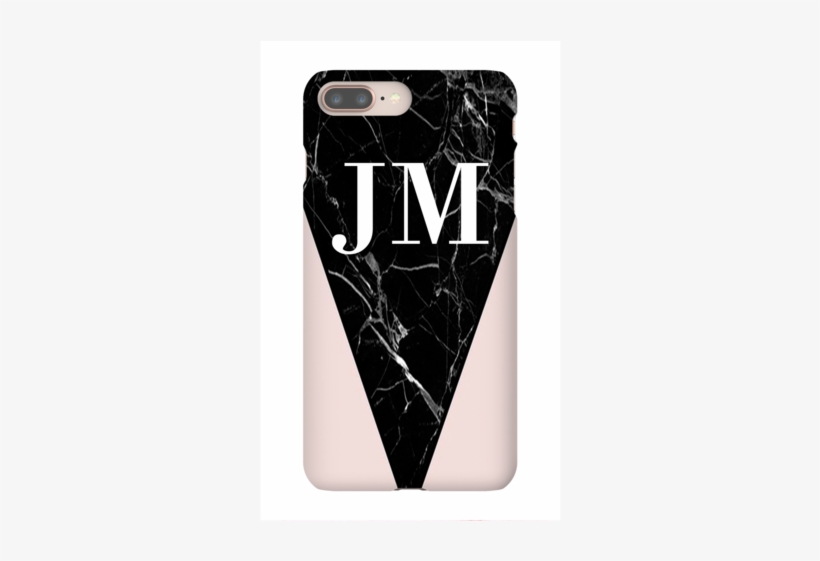 Personalised Pink X Black Marble Contrast Iphone 8 - Black Marble Background Pattern Wii Console Vinyl Decal, transparent png