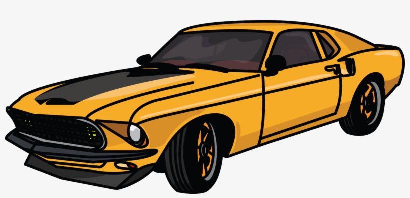 Ford Mustang Anvil - Mustang Car Drawing, transparent png