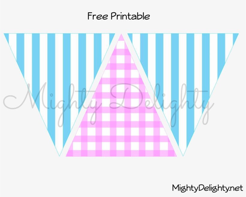Lemonade Stand Bunting Water Mark Image - Triangle, transparent png