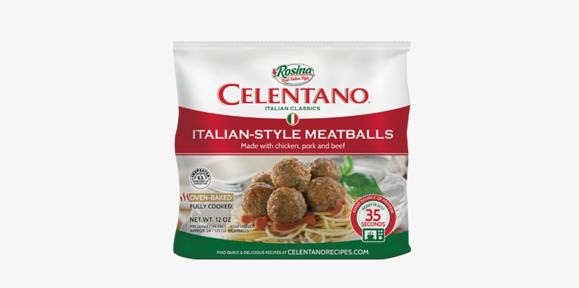 Celentano Italian Style Meatballs - Celentano Manicotti - 14 Oz, transparent png