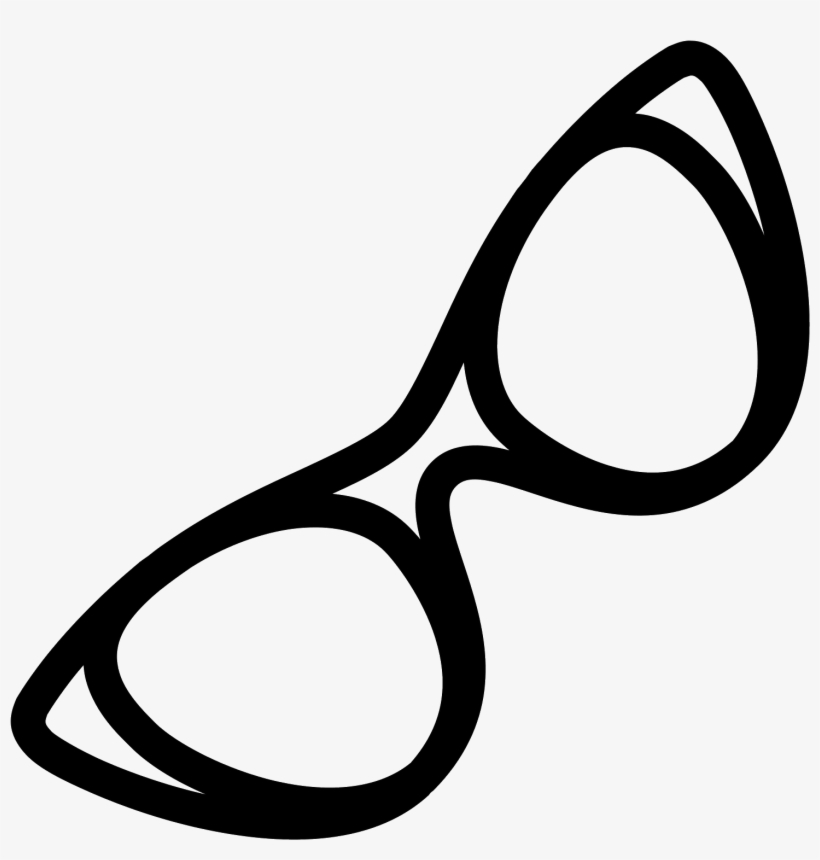 Goggles Vector Black And White - Vintage Glasses Icon, transparent png