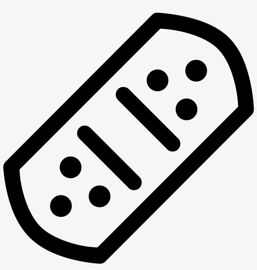 The Object Is Shaped Like A Bandage, Which Is A Long - Curativo Icone, transparent png