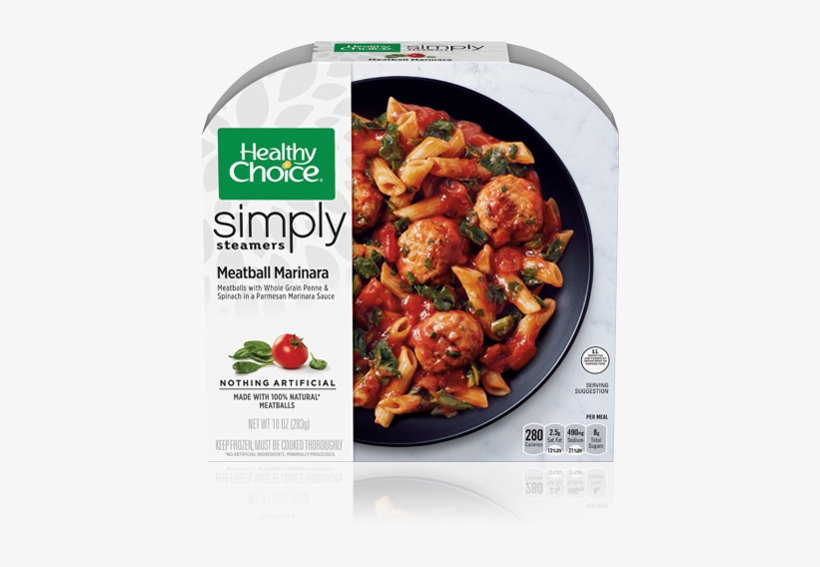 Meatball Marinara - Healthy Choice Power Bowls, transparent png