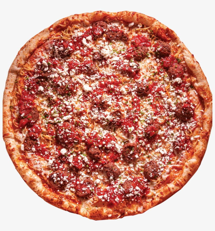 Spaghetti & Meatballs - Pizza, transparent png