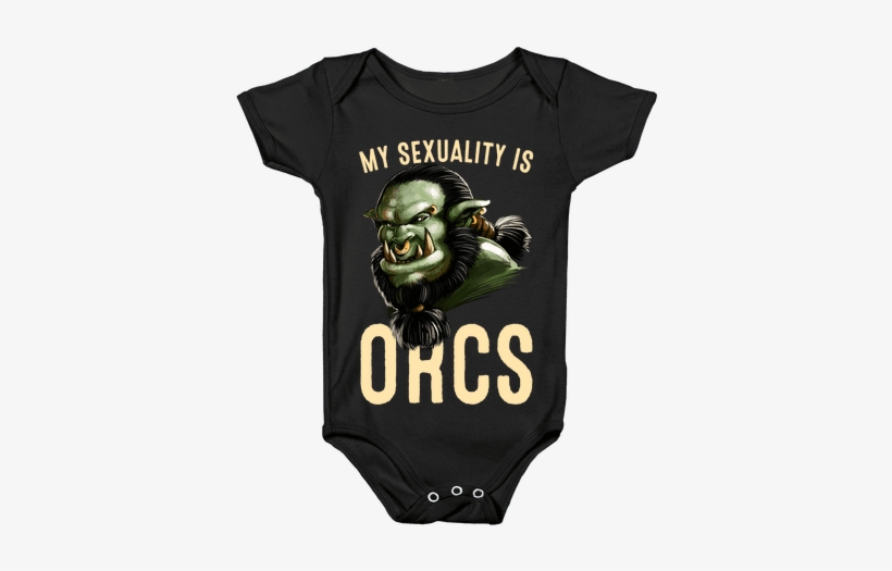 My Sexuality Is Orcs Baby Onesy - Weed Onesie Baby, transparent png