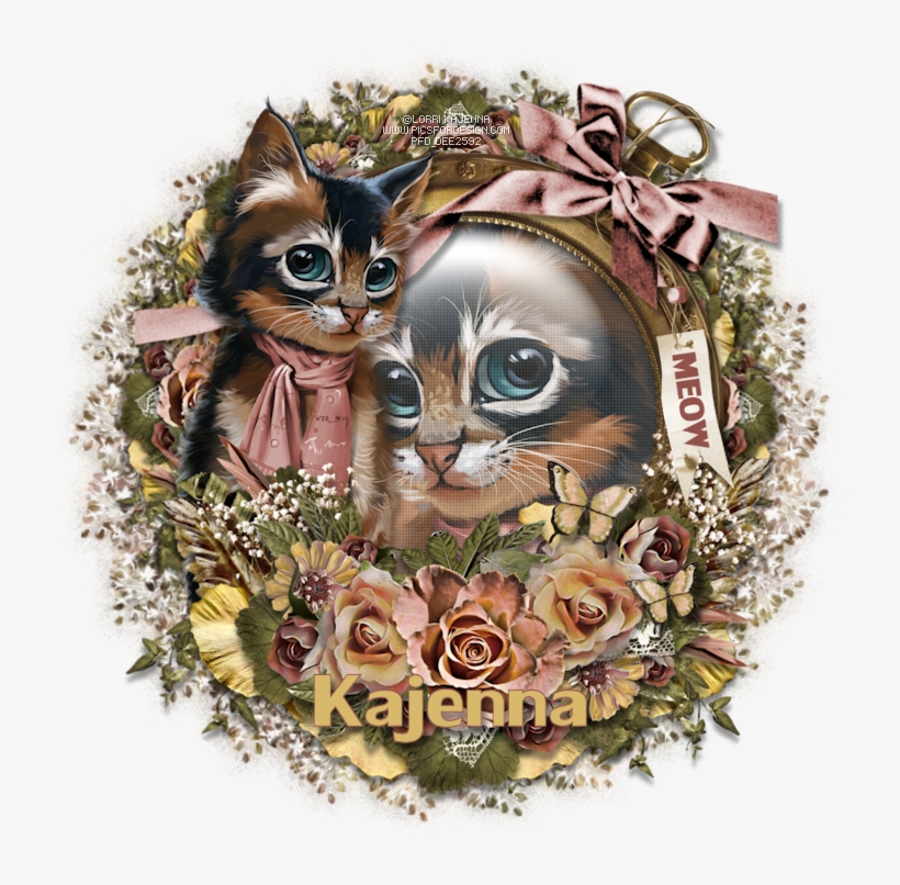 Kittens Clipart Colorful Cat - Cat, transparent png