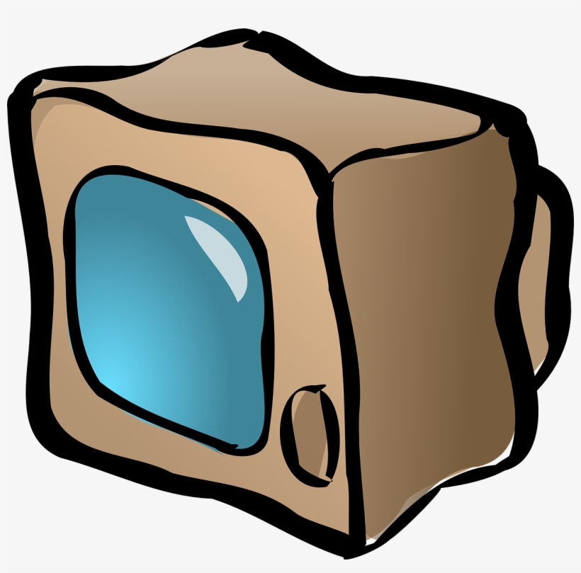 Retro Brown Tv Svg Clip Arts 600 X 563 Px, transparent png