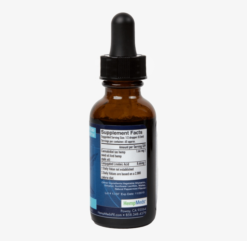 1oz Peppermint Cbd Hemp Oil Drops - Cannabidiol, transparent png