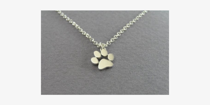 Kitty Cat Paws Necklace - One Paw Print Necklace, transparent png