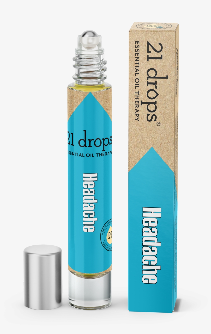 Headache Roll On - 21 Drops Digest And Immunity Oil Blends, transparent png