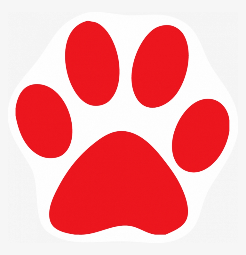 Cat Paw Clipart Cat Paw Clip Art Clipart Panda Free - Red Cat Paw Png, transparent png