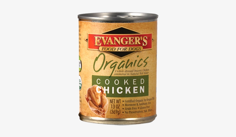 Evanger's Can Dog Food Cooked Chicken 13 Oz - Evanger's Evanger's Organic Turkey/potato Canned Dog, transparent png