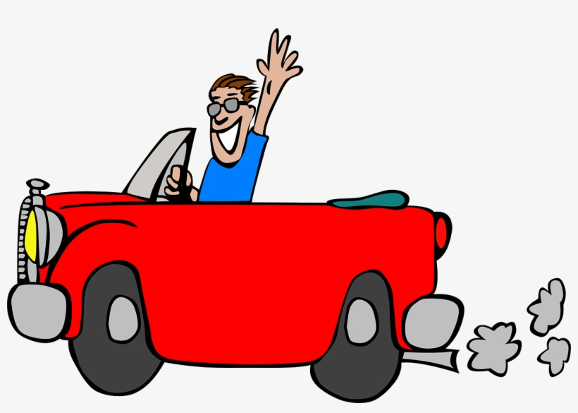 Svg Download Red Clip Art At Clker Com Vector - Driving Car Clip Art, transparent png