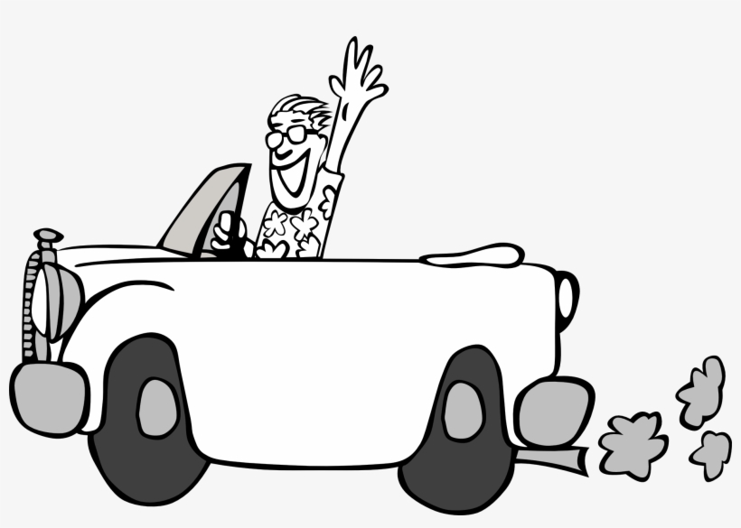 Car Black And White Car Drawing Clipart Black And White - Summer Clipart Black And White, transparent png