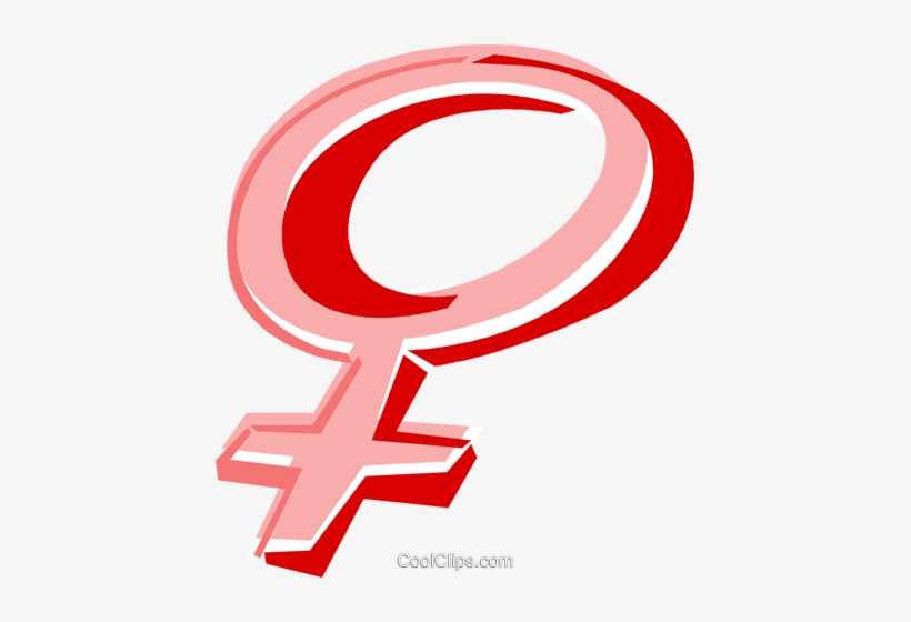Female Symbol Royalty Free Vector Clip Art Illustration - Símbolo Feminino Png, transparent png