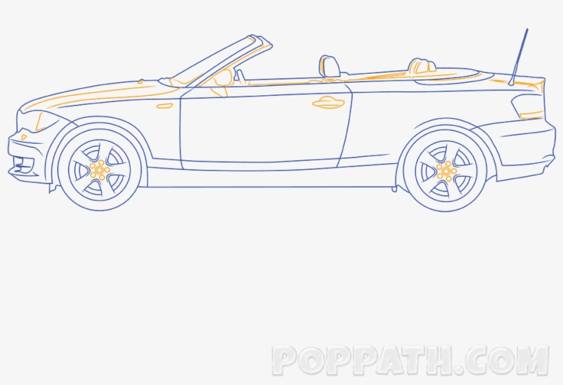 Car Door, Door Handle, And Then Some Of The Back Bumper - Convertible, transparent png