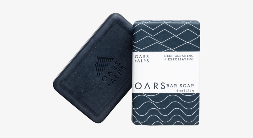 Blue Charcoal Exfoliating Oars Bar - Oars + Alps Exfoliating Blue Charcoal Bar Soap, transparent png