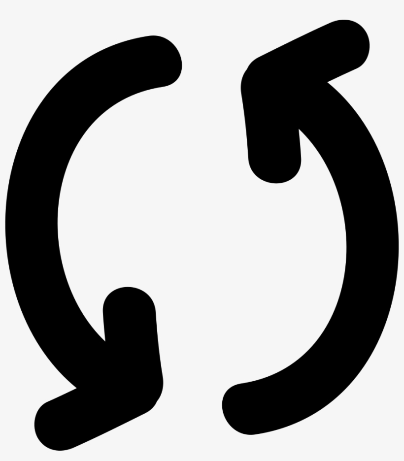 Cycle Couple Of Arrows Hand Drawn Lines Comments - Ciclo Icon, transparent png