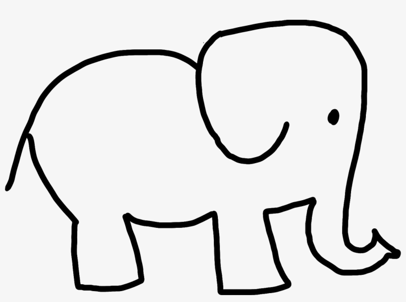 My Elephant - Hand Drawn Elephant Png, transparent png