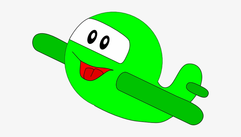 Airplane Clip Art - Green Airplane Clipart, transparent png