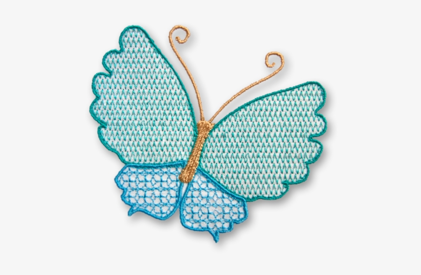 Lacebutterfly2 - Butterfly Embroidery Designs Png, transparent png