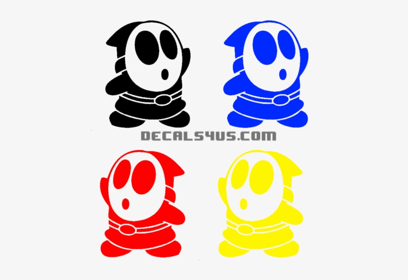 Shy Guy Decal - Super Mario Bros Phone Case - Samsung Galaxy S4, transparent png