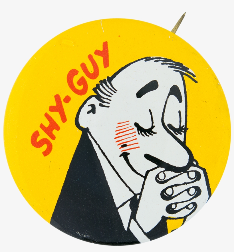 Shy Guy - Vintage Shy Guy Metal Pinback Button, transparent png