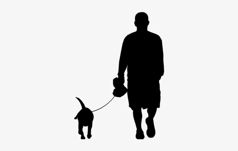 Dog Walking In The Neighborhood Live Morris Farm - People Walking Silhouette Png, transparent png
