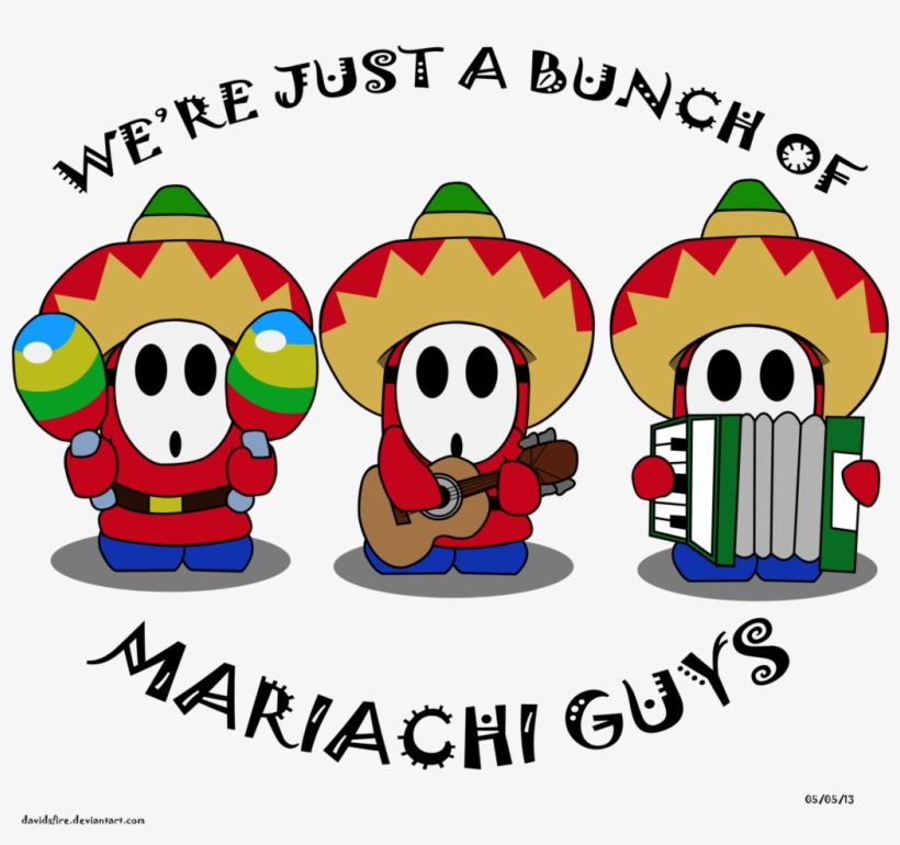 Picture Free Download Guys By Davidsfire On Deviantart - Mario Shy Guy Mariachi, transparent png