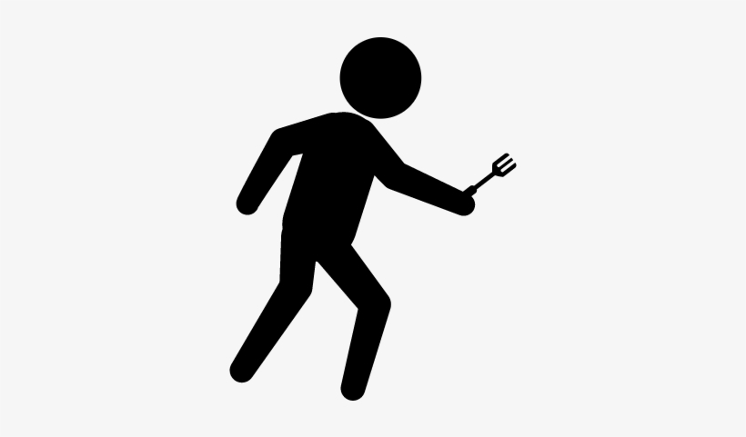 Criminal Walking Silhouette With An Arm In His Hand - Person Icon Fire, transparent png