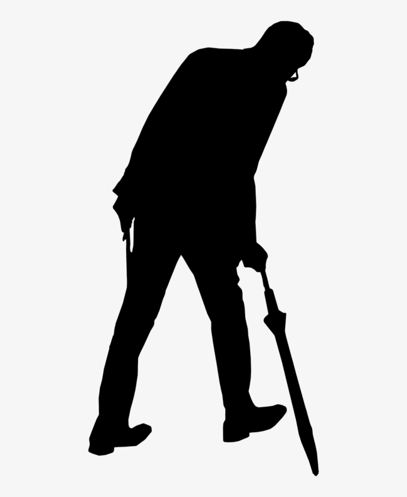 Stick,hunched Over, - Umbrella, transparent png