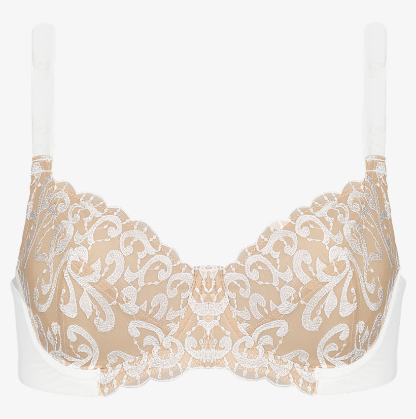 Support Embroidery White Set Setr04 2090white - Bra, transparent png