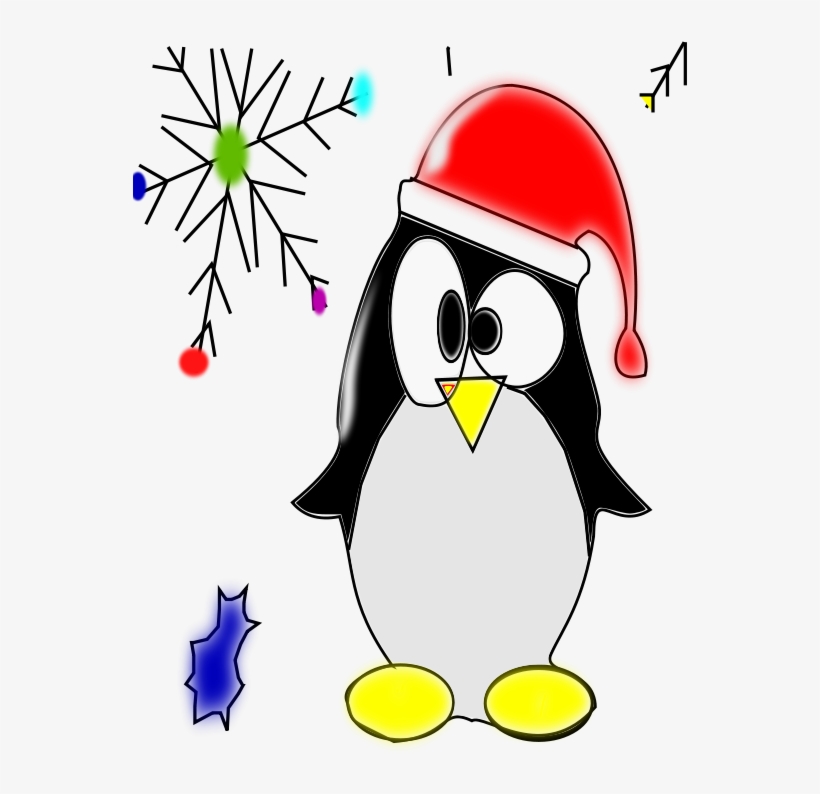 Free Clipart Linux Penguin Juan David - Christmas Penguin Clip Art, transparent png