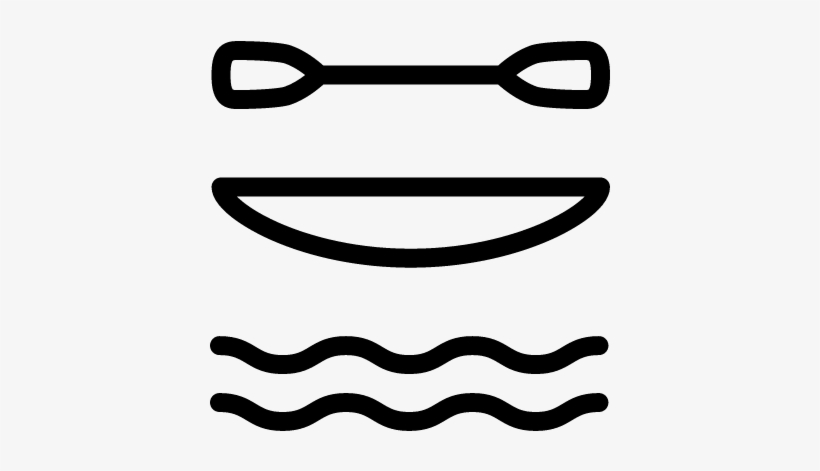 Canoe With Oar Vector - Icono Canoa, transparent png