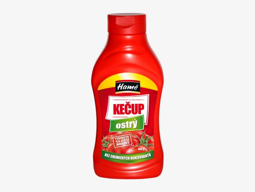 Hot Ketchup Hamé Without Preservatives - Hamé Kečup Sladký Bez Konzervantů 900g, transparent png