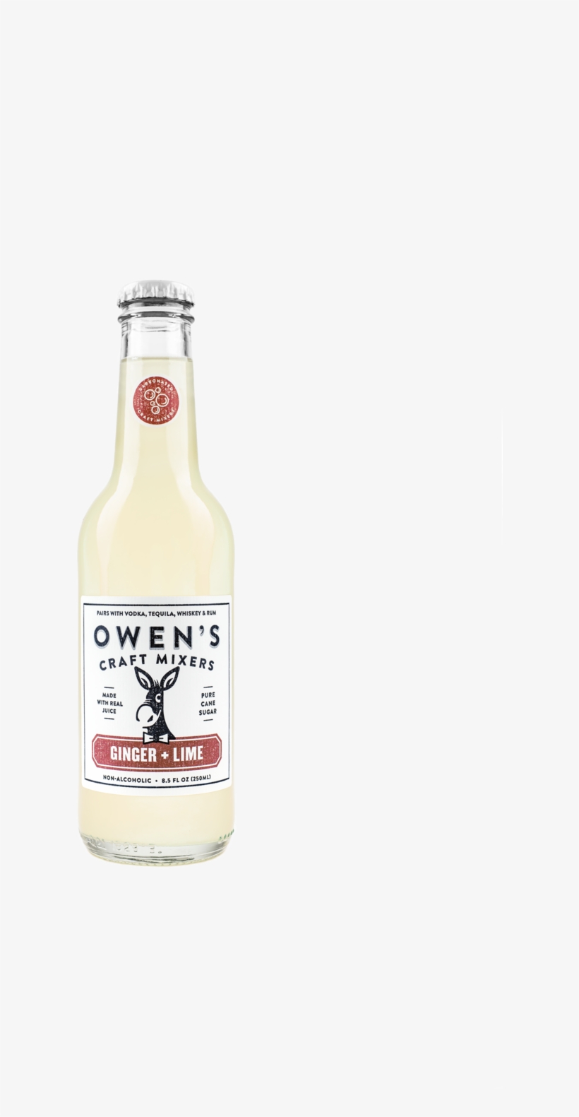 Owen's Ginger Lime 250ml, transparent png