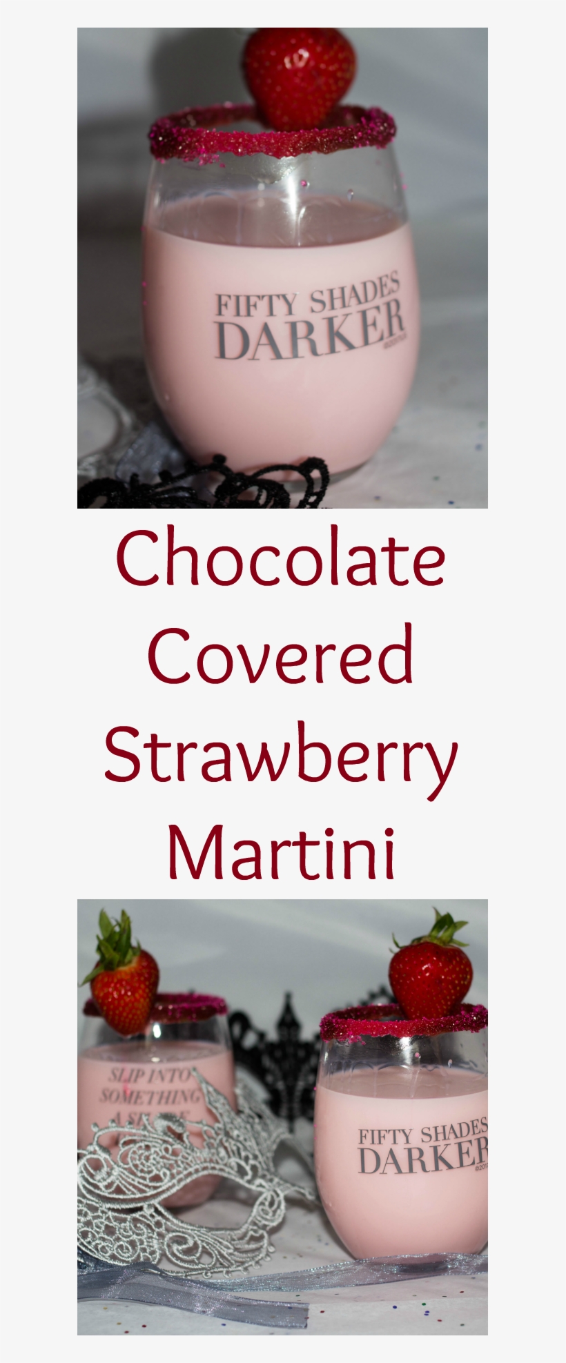 Chocolate Covered Strawberry Martini - Strawberry, transparent png