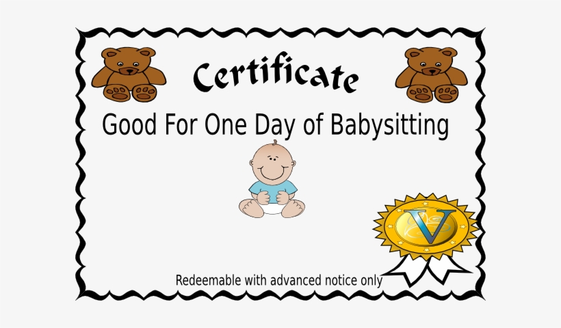 Babysitting Coupon Clip Art - Certificate Borders And Frames, transparent png