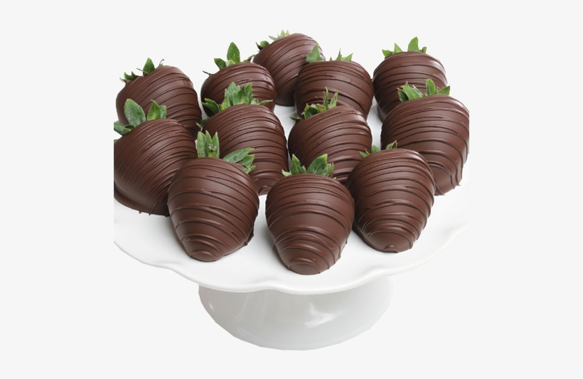 Dark Chocolate Dipped Strawberries - Dark Chocolate Covered Strawberries - 12, transparent png