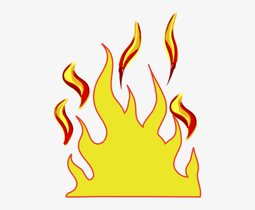 Flames Clip Art The Cliparts - Flames Cliparts, transparent png