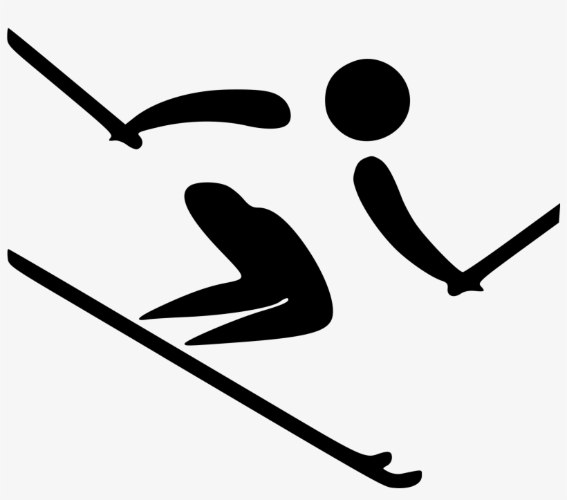 Open - Alpine Skiing Olympic Symbol, transparent png
