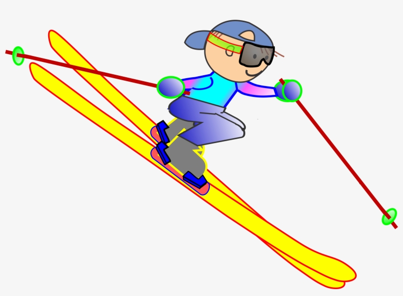 This Free Icons Png Design Of Funny Guy Skiing, transparent png