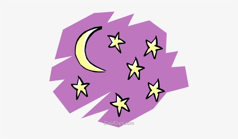 Lua E Estrelas Livre De Direitos Vetores Clip Art Ilustração, transparent png