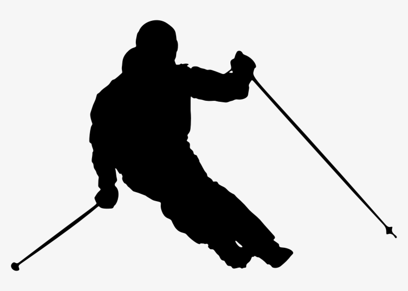 Medium Image - Ski Silhouette Png, transparent png