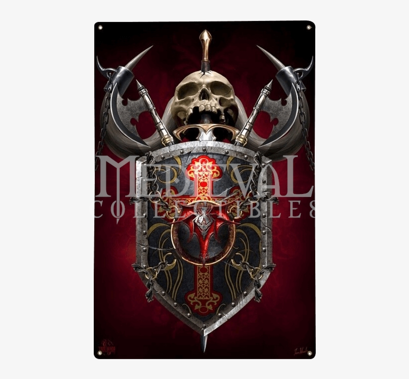 Dragon Shield Fantasy Metal Sign - Dragon Shield Tom Wood Fantasy Art Poster - 12x18, transparent png