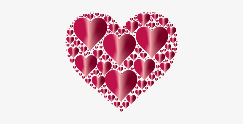 Heart Love Computer Icons Valentine's Day - Pink And Red Hearts, transparent png